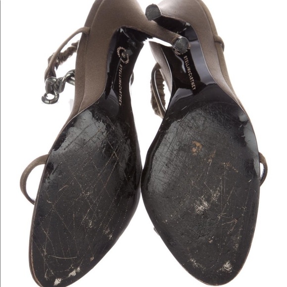 STELLA MCCARTNEY Slingback Chain Link Stilettos, Size 38 (US7) - Picture 9 of 10